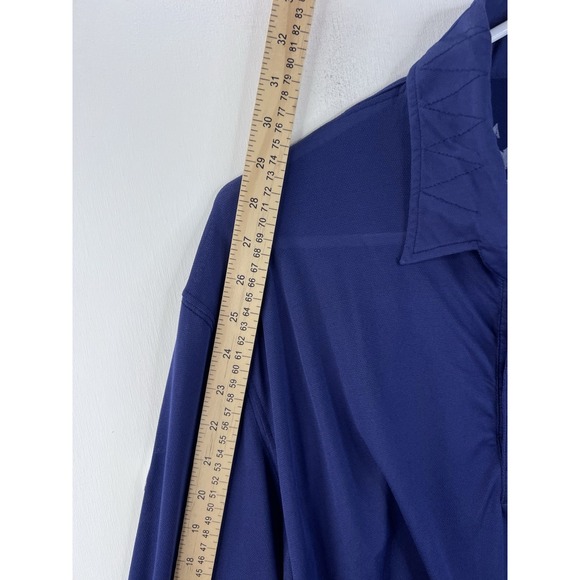 Hiho‎ Long Sleeve Blue Polo Shirt Men's Sz. XL BVI Sailing Team Golf Polo - Picture 5 of 11